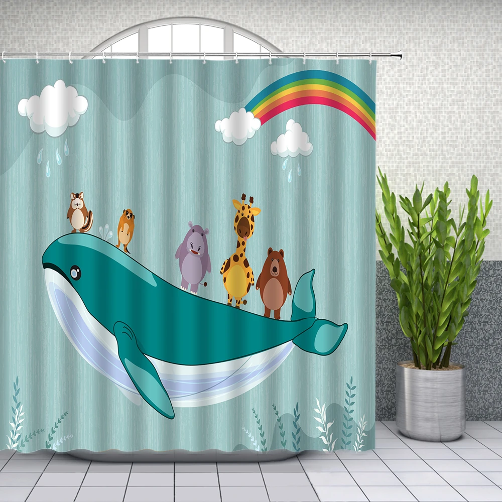 Cartoon Whale Shower Curtains Funny Animal Rainbow Kids Bathroom Decor Home Bath Waterproof Polyester Curtain Set Cheap Shower Curtains Aliexpress Cartoon Whale Shower Curtains Funny Animal Rainbow Kids Bathroom Decor Home Bath Waterproof Polyester Curtain Set Cheap Shower Curtains Aliexpress
