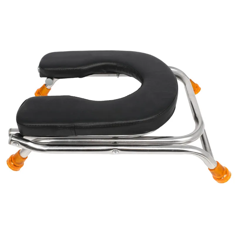 

U-Shaped zuo bian deng yun fu deng Potty Chair Chamber Pot Old Man Squatting Stool People with Disabilities Toilet Chair Stainle