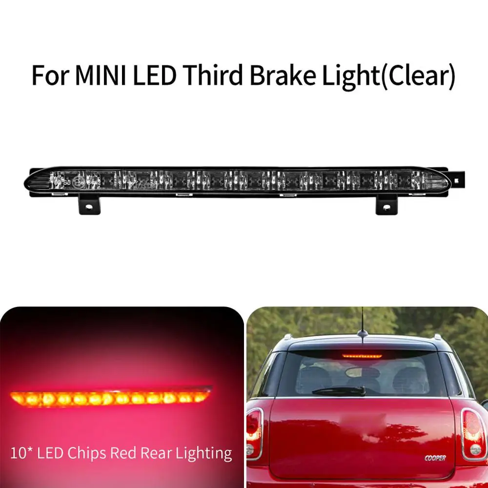 Светодиодный фонарь 3-го тормоза для MINI R56 cooperS R60 countryman 2006 - Испускаемый цвет: Smoked lens