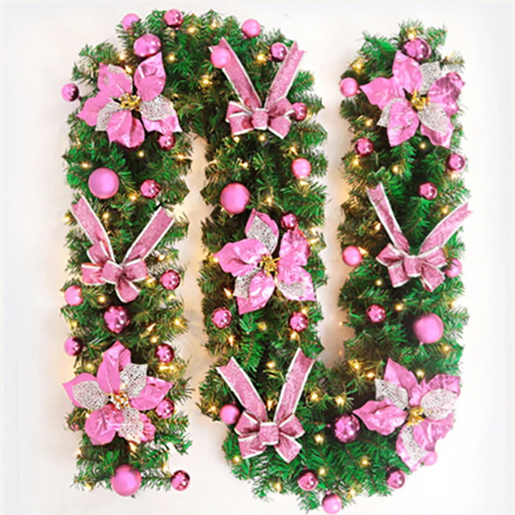 

Light Rattan Window Decorations Handrail Christmas Home Furnishing Door Thicken Luminous Hanging