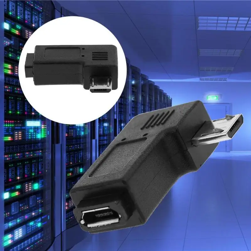 90 градусов локоть Micro USB порт для Micro USB порт Соединительный Кабель-адаптер