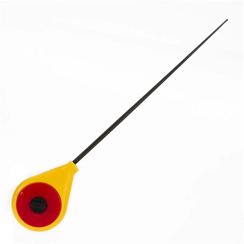 

Mini Ice Fishing Rod Winter Portable Fishing Rod Yellow Freshwater Fishing Rod