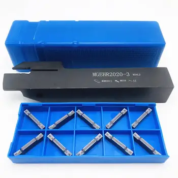 

MGEHR2020-3 slotting tool holder + 10PCS MGMN300 M PC9030 CNC lathe universal tool original metal lathe universal slotting blade