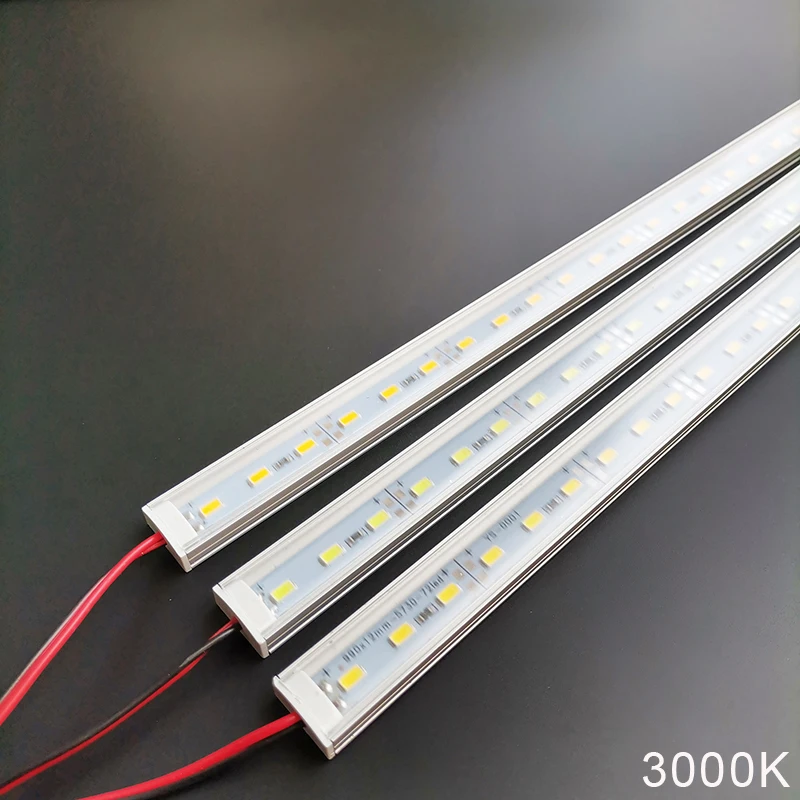  Perfil de aluminio con tira LED 5050, barra de luz LED para  cocina, armario, cala o gabinete luz de esquina de 45 grados 6 unids/lote  1.6 ft/pc (color : blanco, tamaño