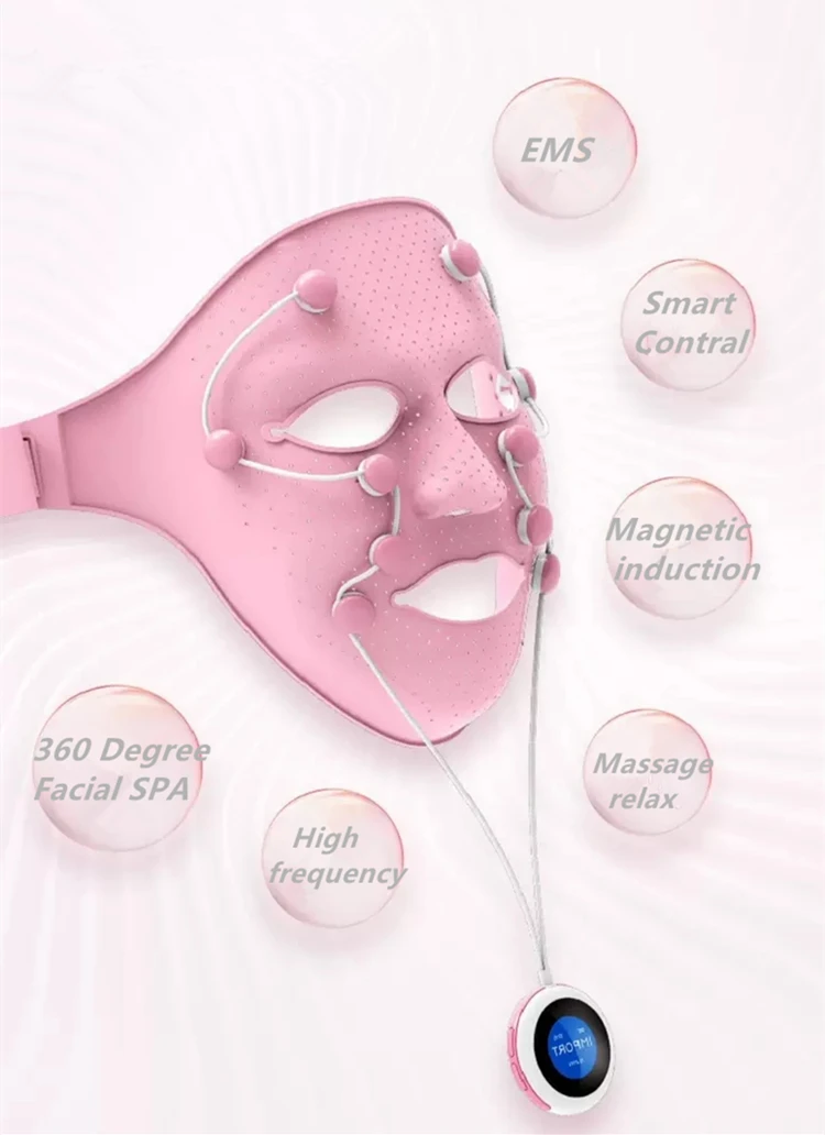Горячая электрическая Массажная вибрационная маска для лица 3D магнит вибрационная омоложение кожи волшебный лифтинг для лица против