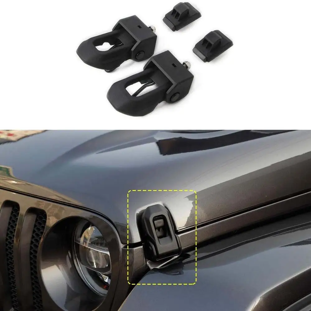 Для Jeep Wrangler Jl Jlu замок фонаря Пряжка автомобильный двигатель защелка крышки замок безопасности аксессуары для модификации автомобиля