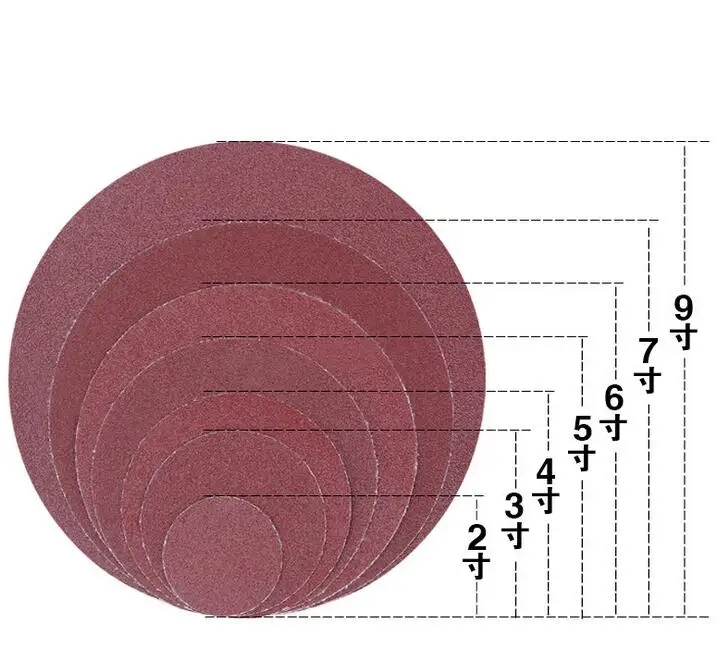 20pcs-6-Inch-150mm-Round-Sandpaper-Disk-Sand-Sheets-Grit-40-2000-Hook-Loop-Sanding-Disc