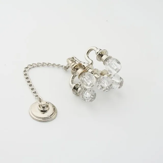 1:12 Dollhouse Miniature Furniture Doll House Scene Accessories Mini Golden Crystal Lamp Simulation Chandelier Can Not Light 4