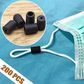 

Cord Locks Silicone Toggles for Drawstrings Elastic Cord Silicone Adjustment Buckles Adjuster Non Slip Stopper For Face Mask