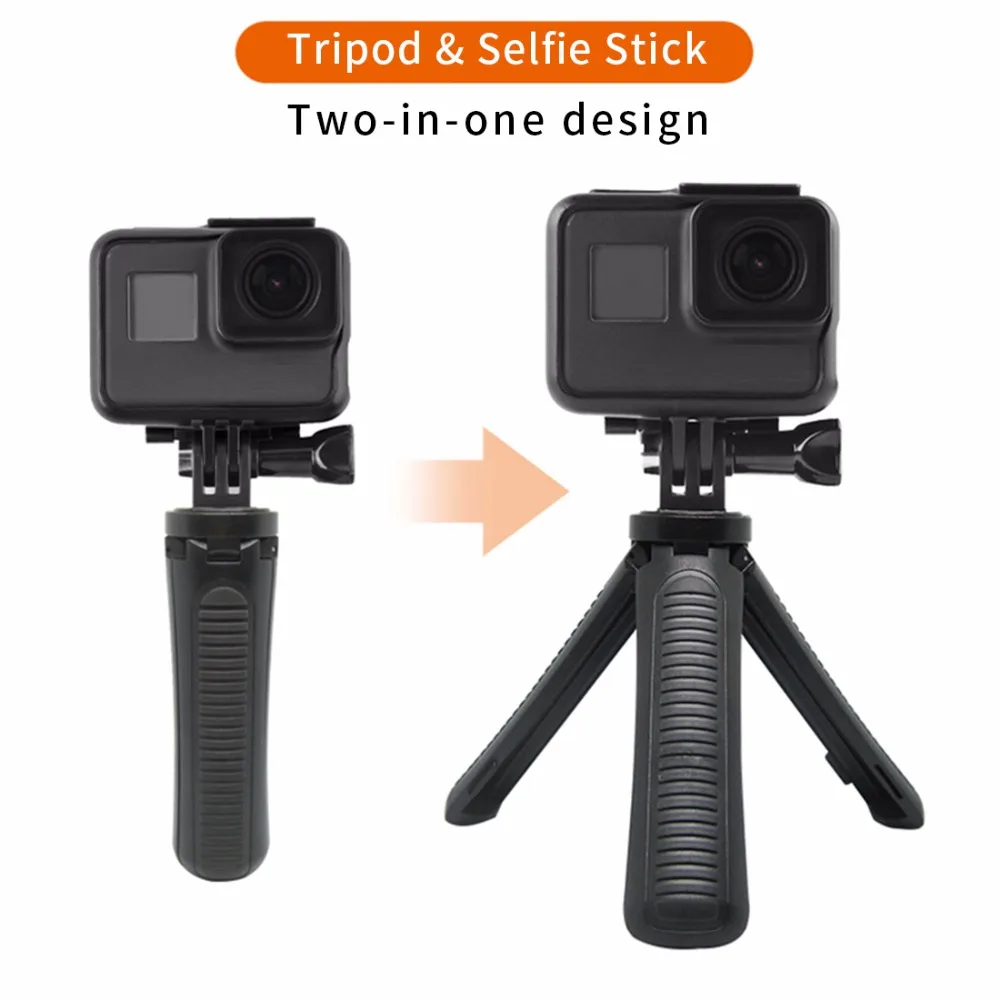 BGNing мини-удлинитель Полюс микро Настольный Штатив для GoPro 7 6 5/YI Спортивная камера селфи палка ж/Нескользящий держатель мобильного телефона клип
