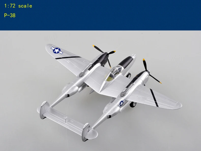 

P-38 Lightning fighter Finished model Collection Airplane model 1/72 scale