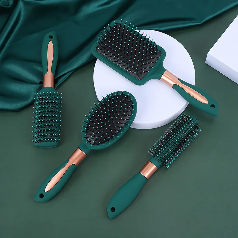 

4 Pieces Hair Brush Set Detangling Brush Paddle Brush Round Hair Brush Tail Comb Wet Dry Brush for Women Men Hair Styling