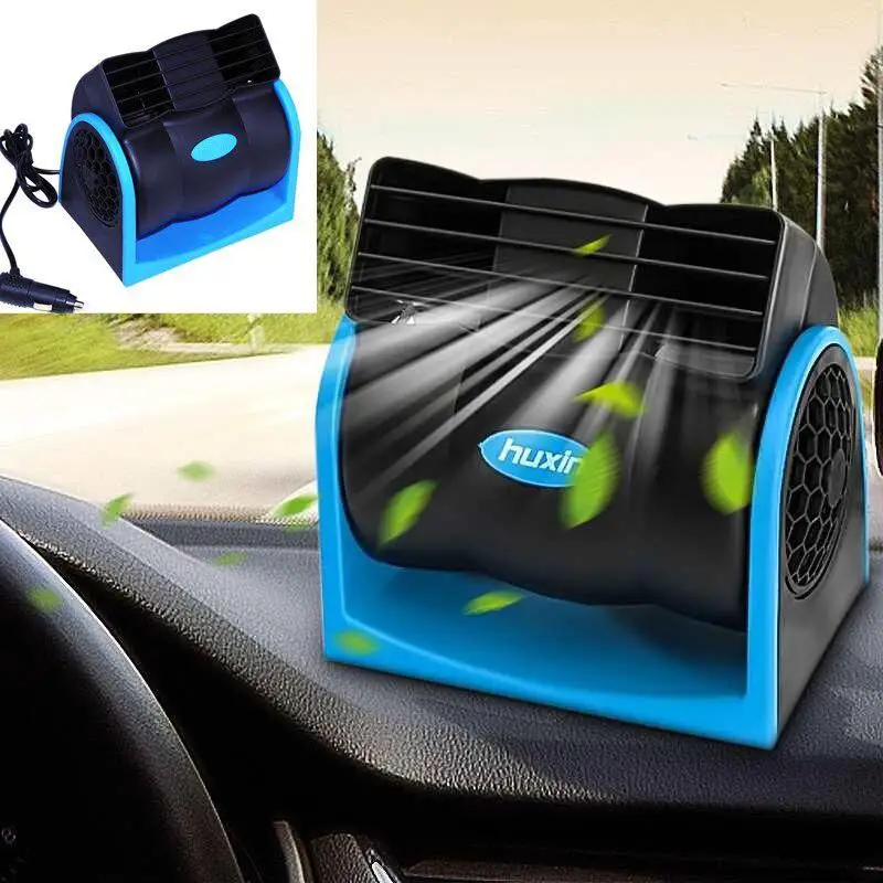 12V Car Fan Cigarette Lighter Cooling Air Speed Adjustable 2 Gear Big Wind Low Noise for Vehicle Truck Boat | Автомобили и