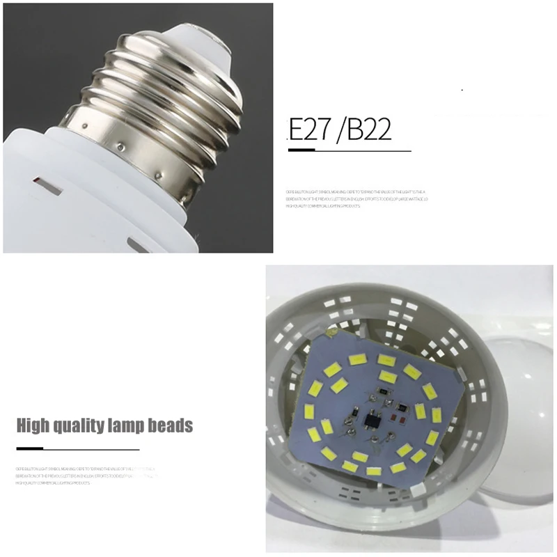 10 шт./лот Светодиодная лампа B22 светодиодные лампы E27 3 Вт 5 7 9 12 15 110 В 220 led холодный