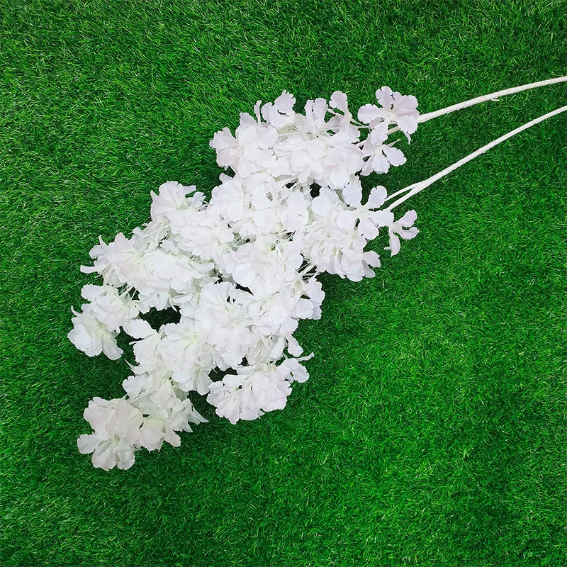 artificial flowers Wedding flowers 100cm 4 forks snow cherry wedding ceiling road lead silk flowers bouquet artificial plants