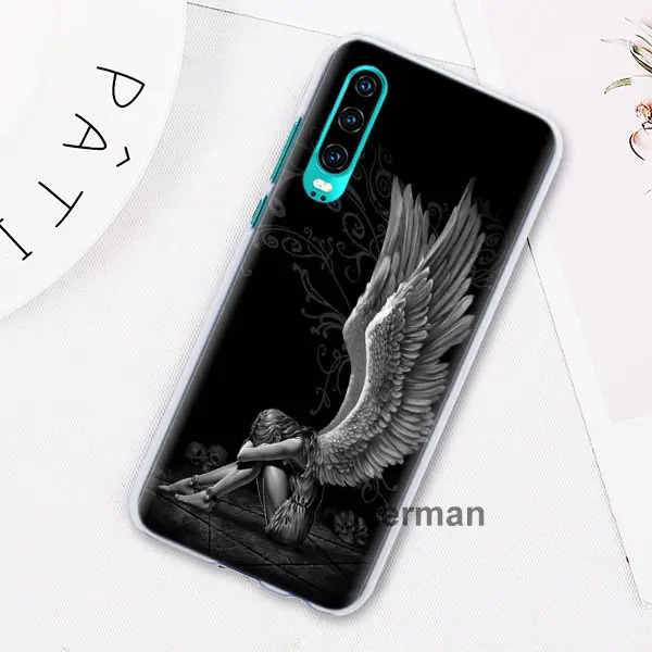 Чехлы для телефонов Angel Wings для huawei P30 Pro P10 P20 Lite P30 Lite P Smart Plus Жесткий Чехол для ПК - Цвет: 10