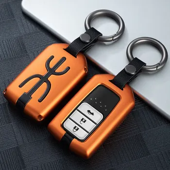 

New Aluminum alloy Car Smart Key Case Cover For Honda Hrv Civic 2017 Accord 2003-2007 Cr-v Freed Pilot Auto Shell Accessories