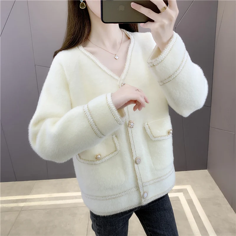 

11 on row 2), 21032 (3 room scene shooting v-neck imitated mink wool knitting cardigan pocket [3021] 66