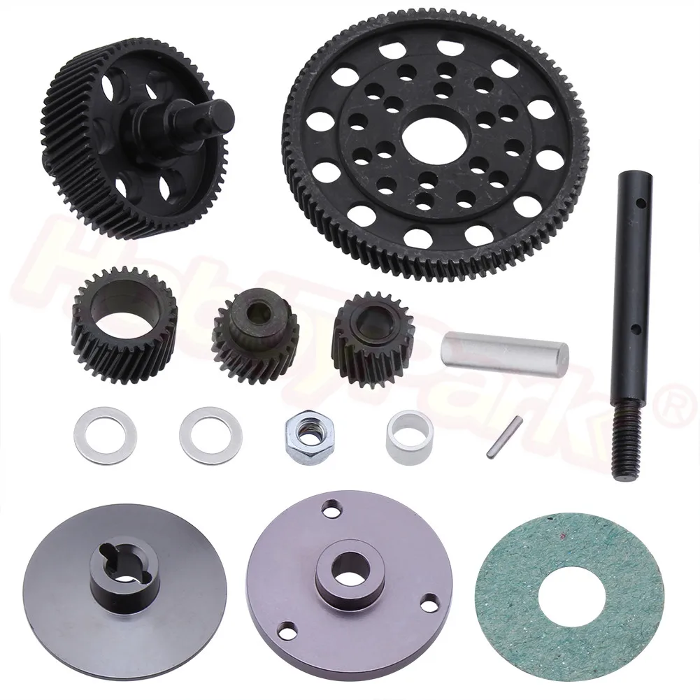 

Helical Cut Metal Steel Transmission Gears Set & Motor Pinion Gear for Axial SCX10 SMT10 AX10 1/10 RC Crawler Car