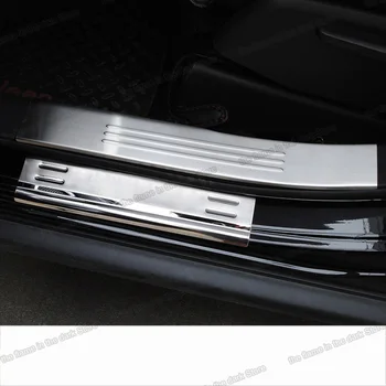 

Lsrtw2017 Stainless Steel Car Door Edge Sill Protective Theshold Trims for Jeep Grand Cherokee Compass Liberty