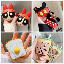 3D чехол для наушников для Airpods Pro Чехол силиконовый милый тост Ститч Мультяшные наушники/Earpods чехол для Apple Air pods Pro 3 чехол s