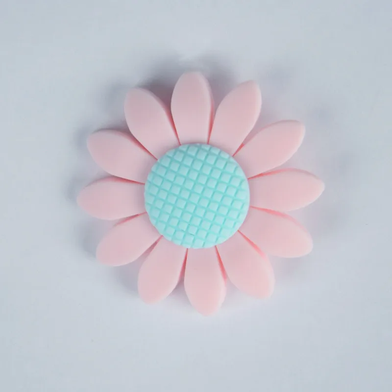 Silicone teether 1 1 шт. DIY еда класса Детские Силиконовые Бусины Подсолнух BPA бесплатно детские силиконовые прорезыватель жевать грызунов DIY пустышка цепи детский Прорезыватель игрушка - Цвет: Silicone teether 1