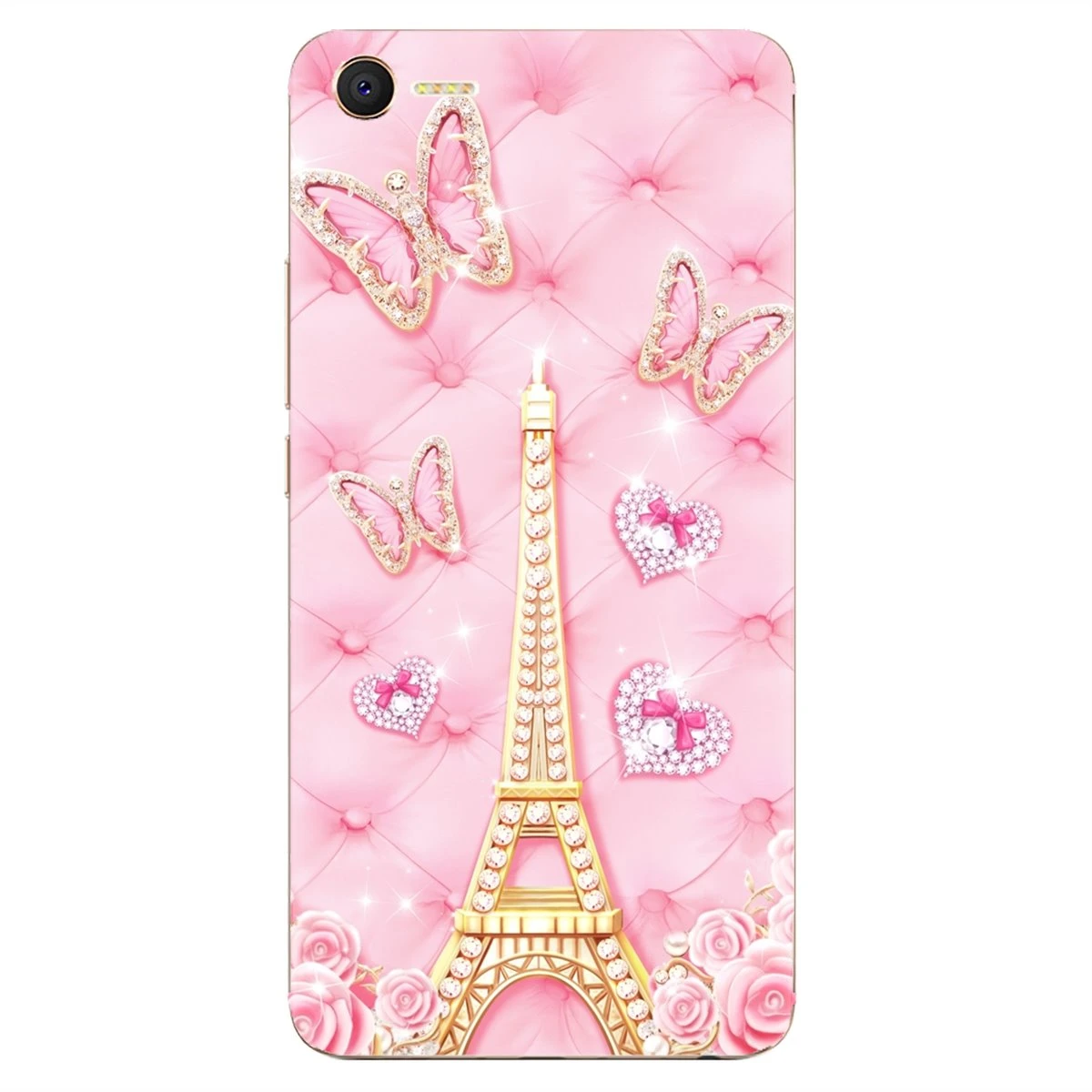 Beautiful Silicone Phone Case Pink Butterfly Wallpaper For Htc One X9 M7 M8 A9 M9 M10 E9 Plus Desire 630 530 626 628 816 820 830 Fitted Cases Aliexpress