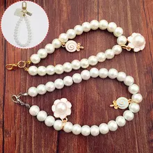 Fashion Portable Imitate Pearl Bag Strap Belt Handles Chain Women Handbag Shoulder Bag Strap Replacement Long Bag Accessories