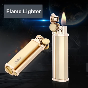 

Vintage Ensendedores Fluid Lady Esqueiros Clasicos Unique Winproof Portable Mini Grinding Wheel Kerosene Oil Flame Lighter