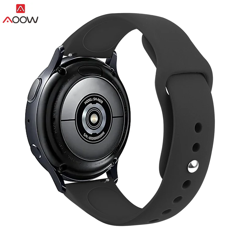 Силиконовые ремешки для часов для samsung Galaxy Watch Active 42 мм 46 мм браслет для gear S2 S3 Huami Amazfit 20 мм 22 мм ремешок для часов