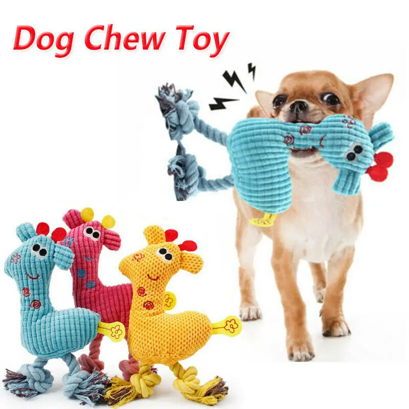 Corduroy Dog Toys For Small&amplarge Dogs Animal Shape Plush Pet Puppy Squeaky Chew Bite Resistant Toy Pets Accessories Supplies | Дом и сад