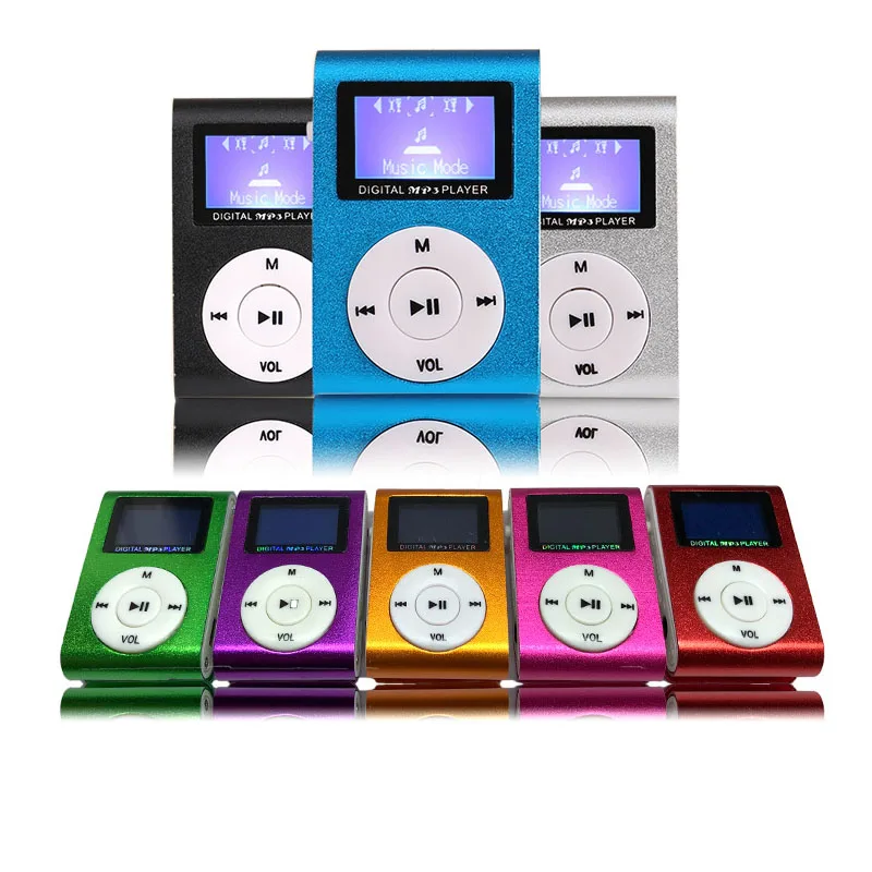 Clip Portable Mini Mp3 Player Sport Metal Case Cute Mp3 Players Clip