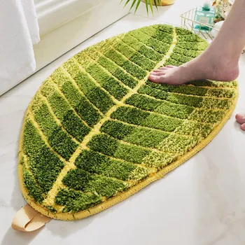 

1Pc Creative Leaf Anti-Slip Carpet Door Mats Doormat Indoor Kitchen Room Floor Mat Rug For Room Coffee Table Foot