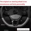 Car Styling Steering Wheel Covers Stickers Accessories For GOLF 7 GTi MK7 POLO 2014 2015 Passat B7 2015 B8 MK6 Jetta ► Photo 2/6