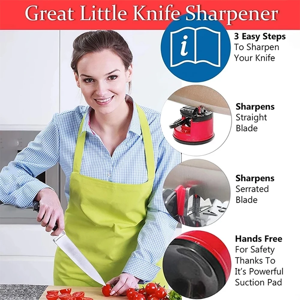 Knife Sharpener Sharpening Tool Easy And Safe To Sharpens Kitchen Chef  Knives