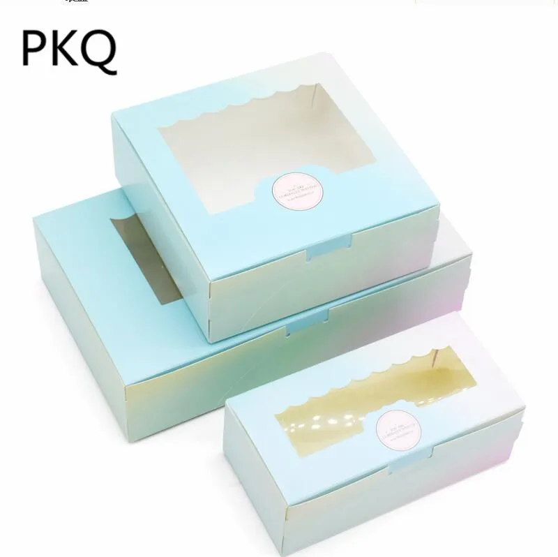 

10pcs cupcake box with window,Kraft paper gift cake box,Handmade cupcake packing craft box,cake packaging boxes,Mousse boxes