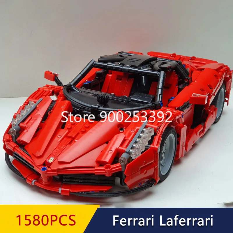 В наличии QL0417 Ferrari Laferrari F1 гоночный автомобиль 1580 шт. 1:10 техническая серия