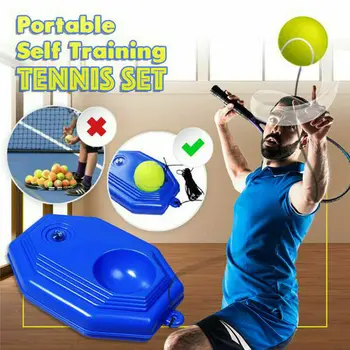 

Tennis Trainer basic Self-Study exerciser tennis training tool with rope singles beating automatic rebound rubber band sparring