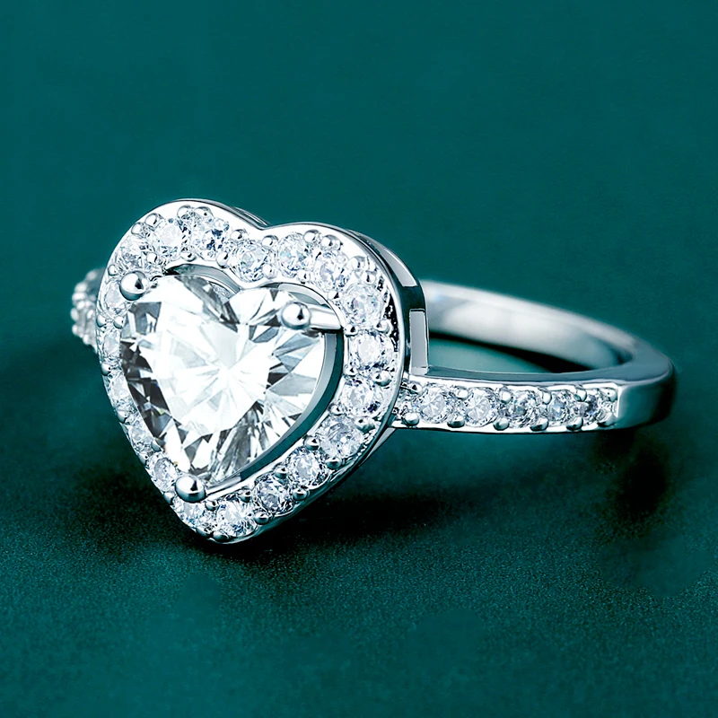 BICUX, новое модное обручальное кольцо с белыми кристаллами для женщин, классическое элегантное кольцо с кубическим цирконием для любви, женские украшения для свадьбы