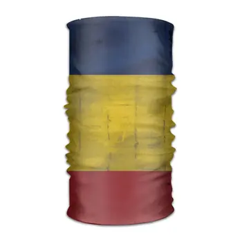 

OHMYCOLOR Retro Romania Flag Headwrap Unisex Headwear Headband Neck Scarf Elastic Do Rag Cap Magic Head Scarf Bandana Personal