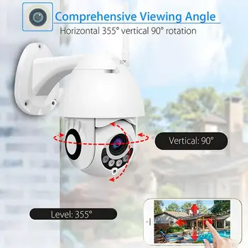 

HOT HD 1080P Wifi PTZ IP Camera Outdoor Onvif 2MP Wireless Security High Speed Dome Camera IR 30M CCTV Surveillance Camera
