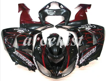 

4 Free Gifts New ABS Motorcycle Full Fairings Kit Fit For Kawasaki Ninja ZX-10R 2006 2007 06 07 10R bodywork set Black red