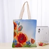 Custom Poppy Flowers Tote Bag Reusable Women Canvas Shoulder Bag Handbag Shoulder Pouch Foldable Canvas Shopping Bags ► Photo 2/6