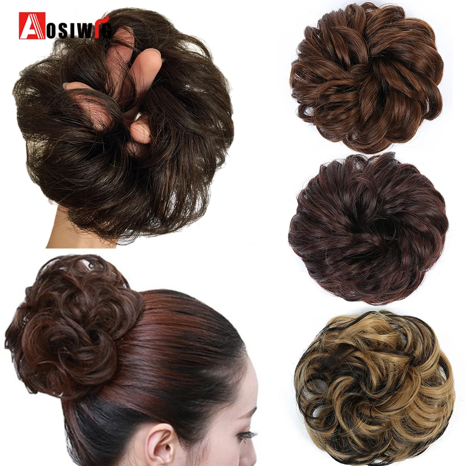 Short Curly Tail Chignons Heat Resistant Synthetic Hair Rope