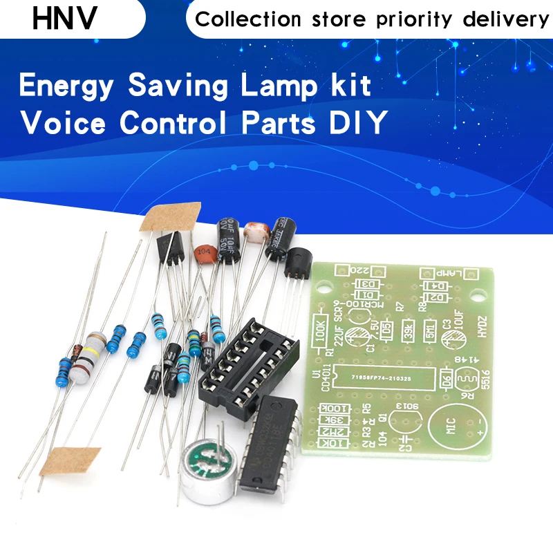 Energy Saving Lamp LED Light Incandescent CD4011 Sound and Control Switch Kit DIY Voice Parts Module | Электронные компоненты и