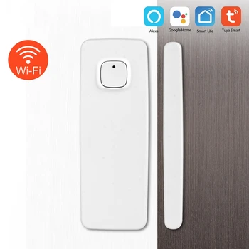 

Magnetic Sensor Wireless Door Window Alarm System for Home Security Wifi Door Open Switch Detector with Alexa Echo Google Home