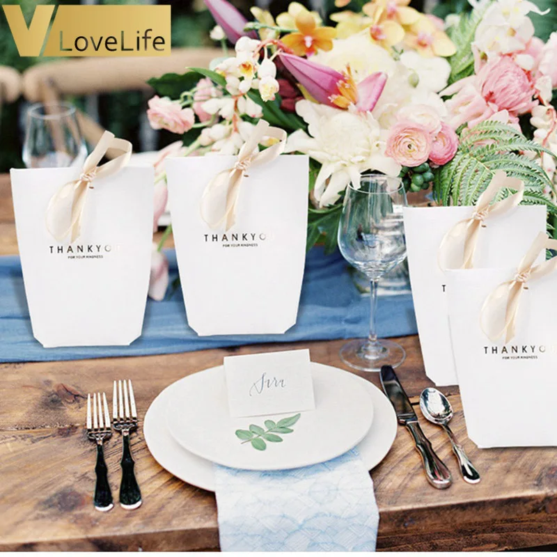 5 шт. конфетная сумка упаковочная черно белая крафт бумага упаковка мешок