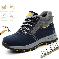 Chaussures de Sécurité avec Embout en Acier pour Homme, Baskets de Travail, Résistantes à la Perforation, Indestructibles, Recommandées 