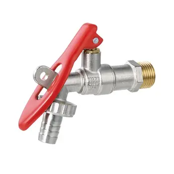 

1/2'' Brass Thread Water Tap Lockable Washing Machine Faucet Pipe Connector N0HB
