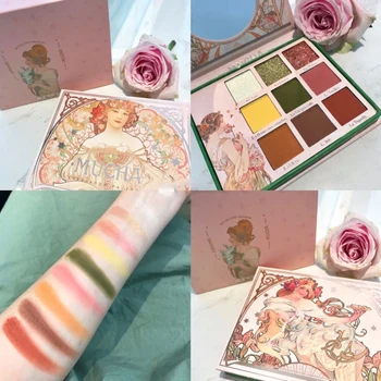 

9 Colors Immortal Eye Shadow Palette Matte Pearlescent Glitter Eye Shadow Waterproof Eye Makeup Palette Women Cosmetics TSLM2